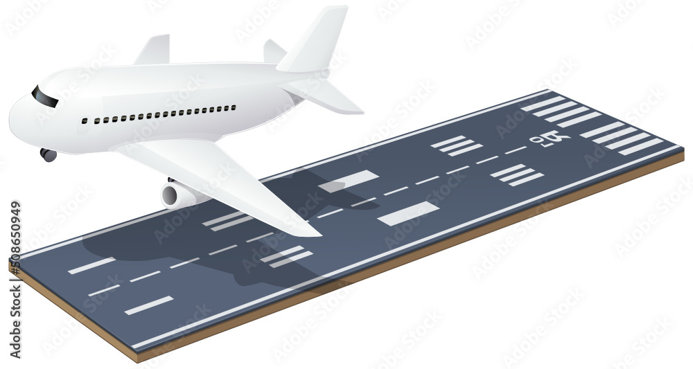 Airliner taking off (cut out)