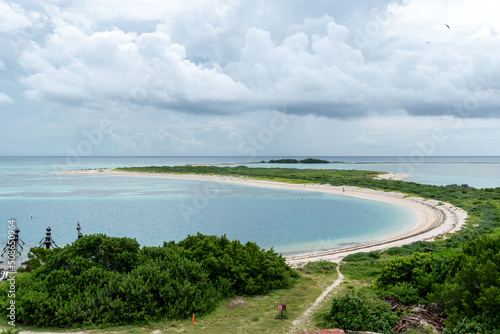 A view of the beach at Dry Tortugas National Park