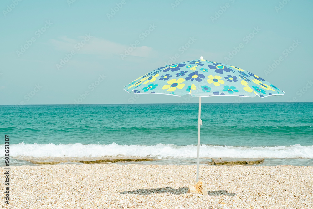 Sun umbrella on the beach