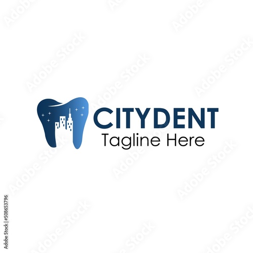 cityident logo design concept isolated on white background
