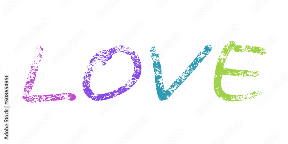Word love for celebration design. Isolated vector illustration. Creative design illustration. Vector drawing. Love art. Word love for celebration design. Isolated vector illustration. Creative design illustration. Vector drawing. Love art.