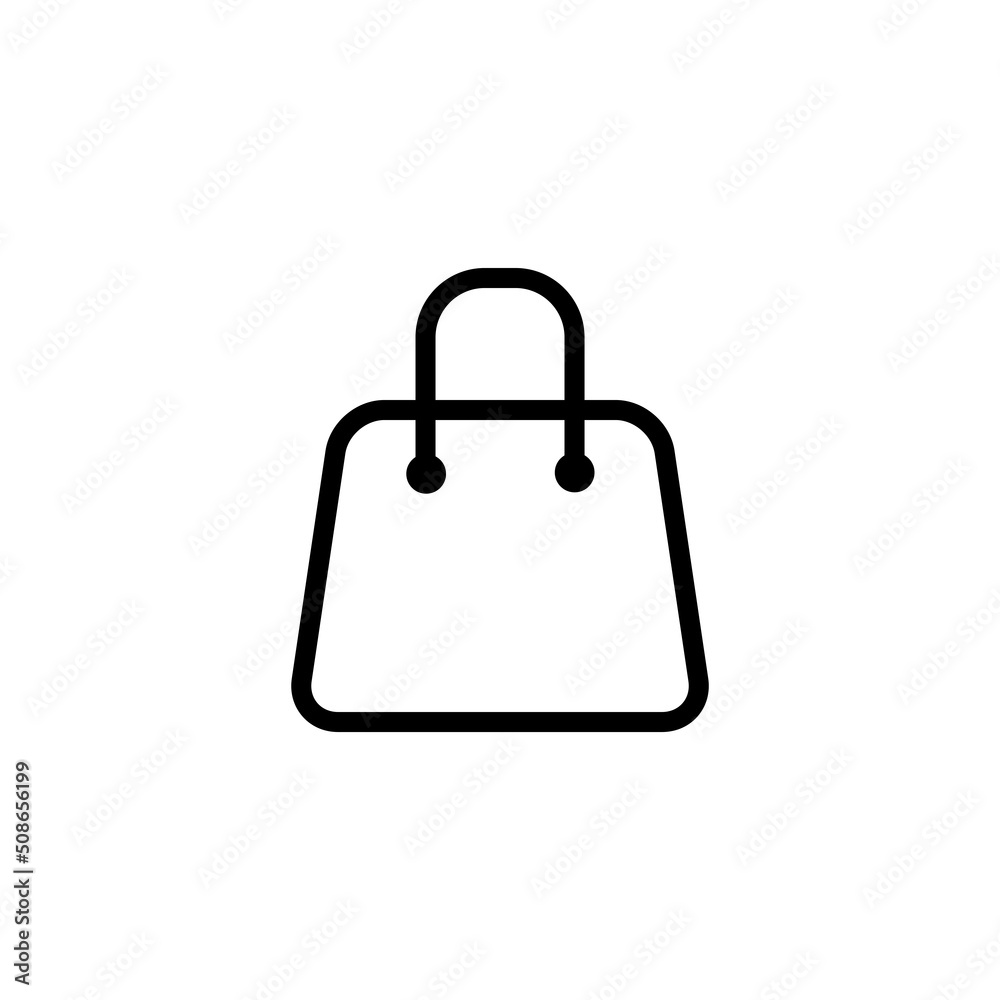 shopping bag icon flat style trendy stylist simple shopping bag icon flat style trendy stylist simple