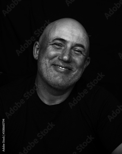 Fototapeta Close up of smiling middle aged man