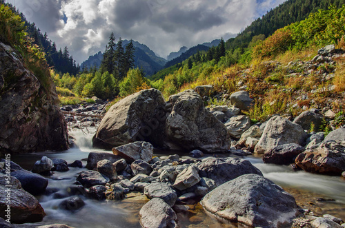 river in the mountains