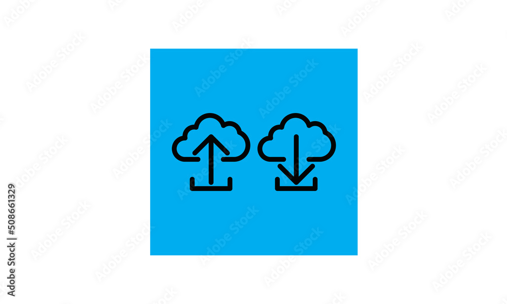 upload and download icon for website and mobile app vector design illustration line art upload and download icon for website and mobile app vector design illustration line art