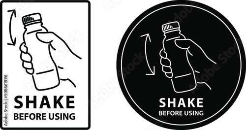 Shake well before using photo
