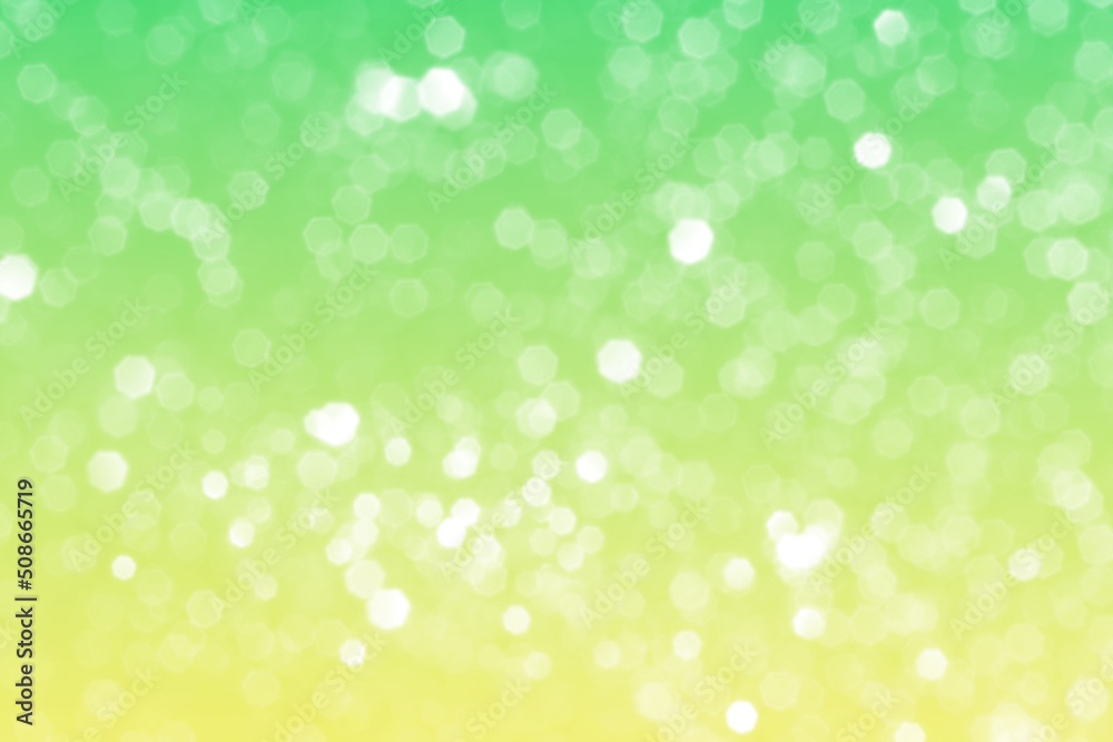 Summer green sparkling glitter bokeh background, abstract defocused lights texture Summer green sparkling glitter bokeh background, abstract defocused lights texture