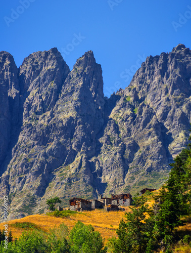 Mountain ,Nature and House  Barhal,Artvin, Turkey