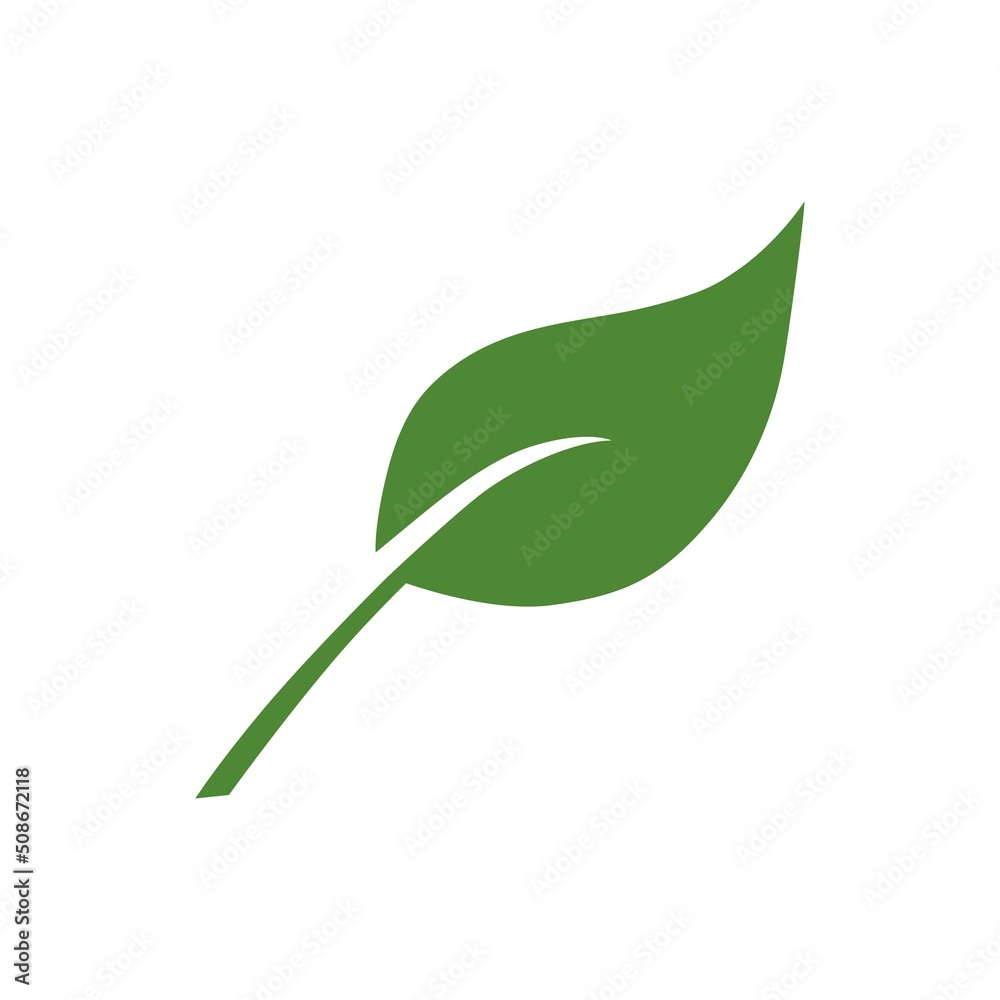 Eco leaf on a white background. Vector illustration Eco leaf on a white background. Vector illustration