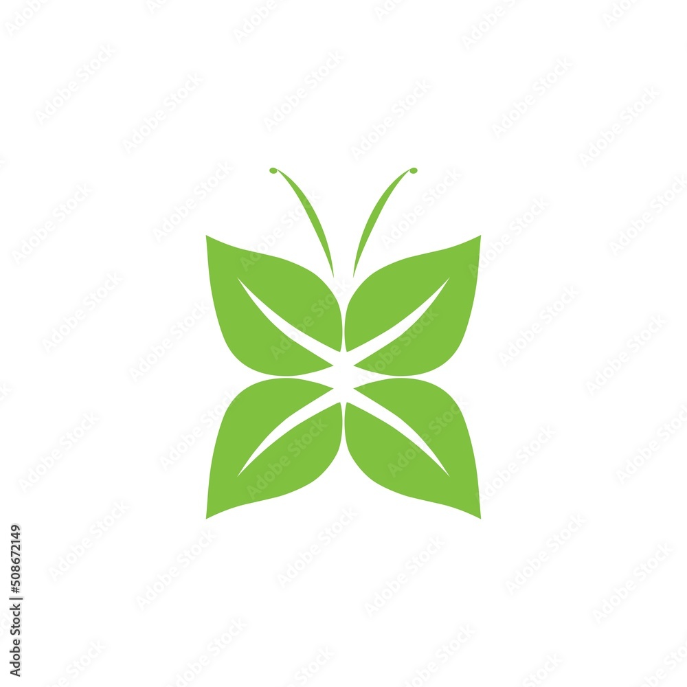 Eco leaf on a white background. Vector illustration Eco leaf on a white background. Vector illustration