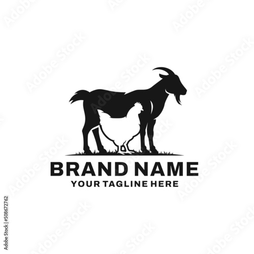 Farm animal logo vector