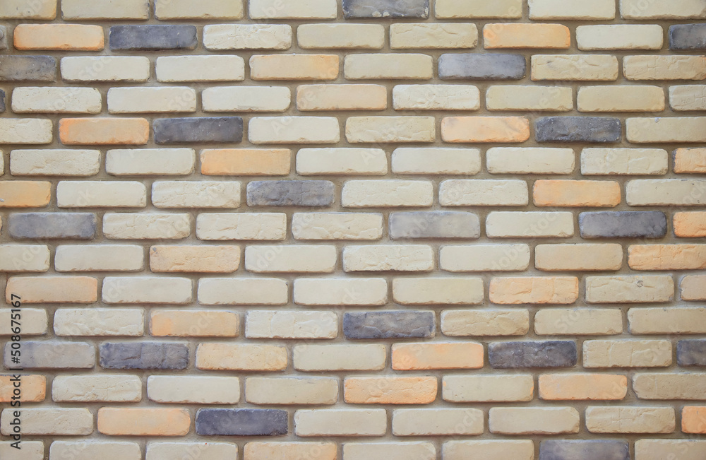 Obraz premium Light brown brick wall abstract background