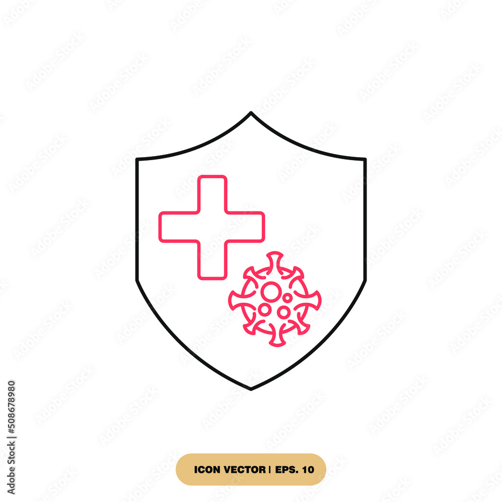 Bacteria icons symbol vector elements for infographic web Bacteria icons symbol vector elements for infographic web