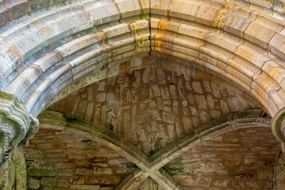 arches in the castle