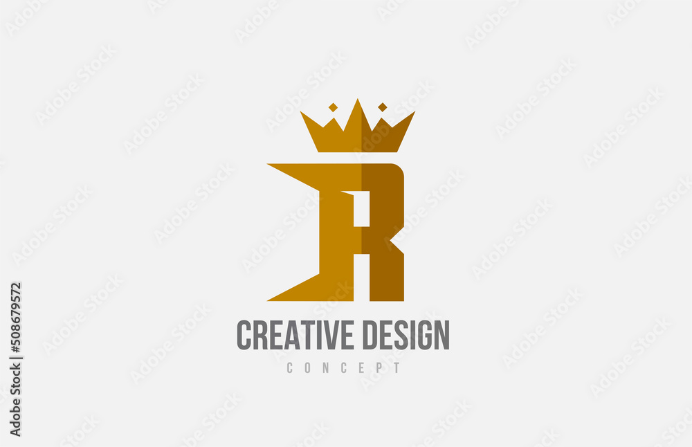 brown king crown A alphabet letter logo icon with spikes. Creative design for company and business brown king crown A alphabet letter logo icon with spikes. Creative design for company and business