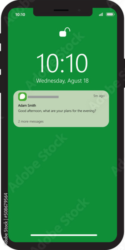 push notification on smartphone