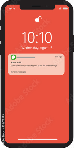 push notification on smartphone