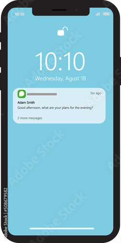 push notification on smartphone