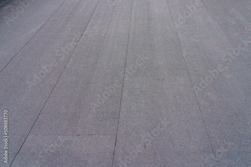 Fotografie Waterproofing on the roof of the building