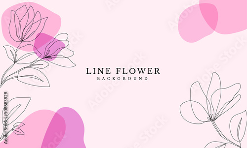 Pink abstract flower background