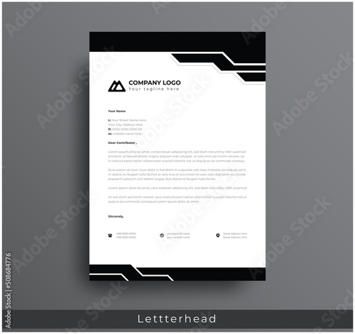 Modern Creative & Clean business style letterhead bundle of your corporate project design.set to print with vector & illustration. corporate letterhead bundle.