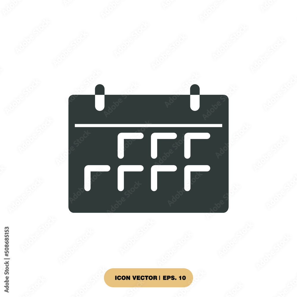 calendar icons  symbol vector elements for infographic web