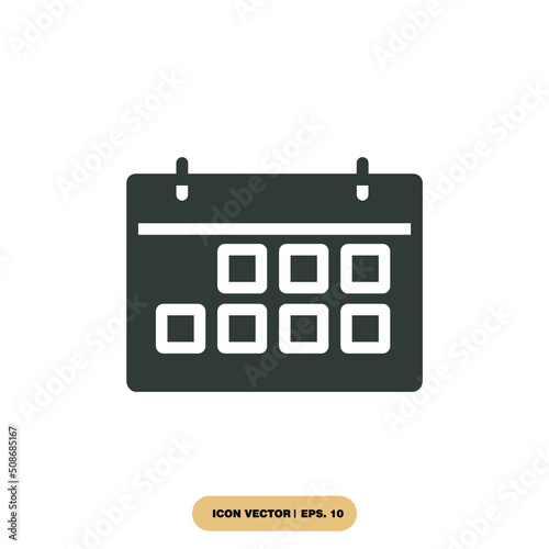 calendar icons symbol vector elements for infographic web