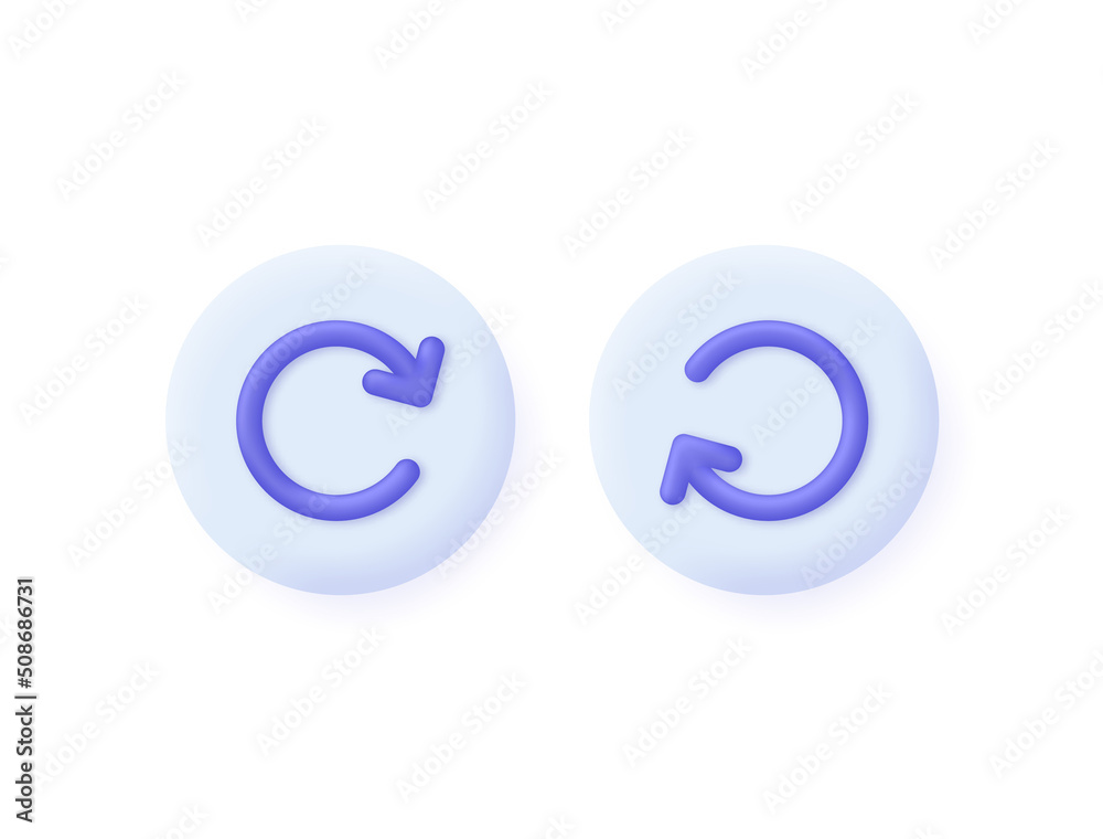 3D Circle arrows isolated on white background. Can be used for many purposes. 3D Circle arrows isolated on white background. Can be used for many purposes.