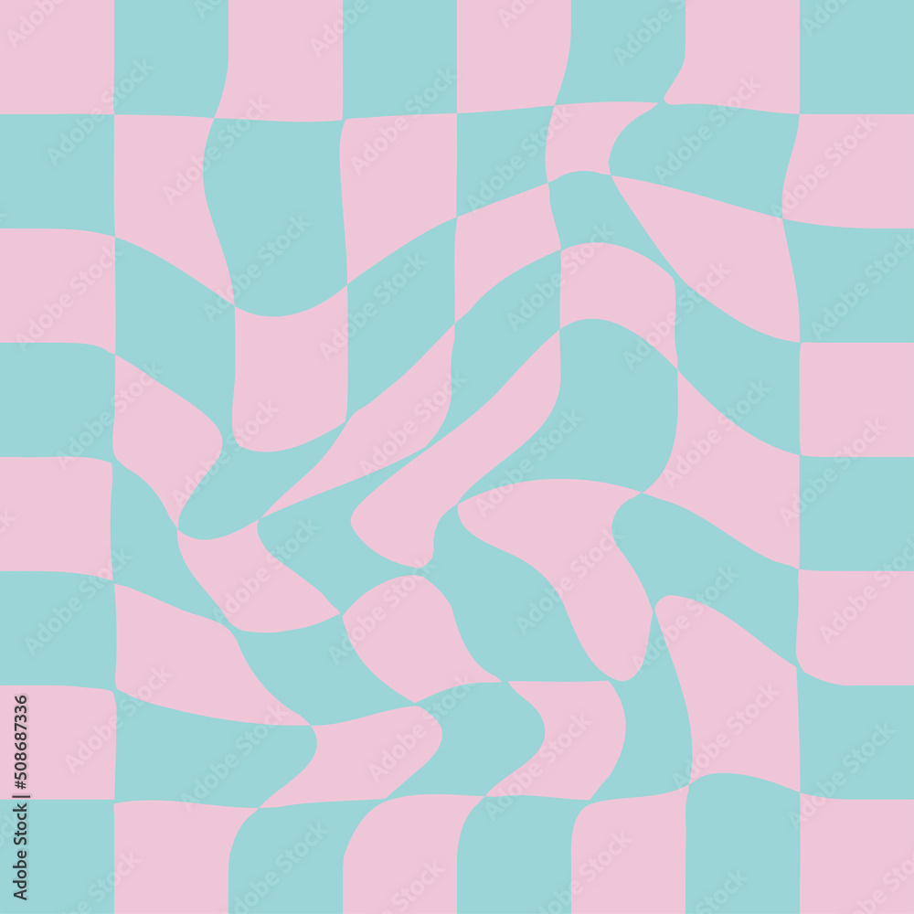 1970 Wavy Swirl Seamless Pattern in Orange and Pink Colors. Seventies Style, Groovy Background 1970 Wavy Swirl Seamless Pattern in Orange and Pink Colors. Seventies Style, Groovy Background