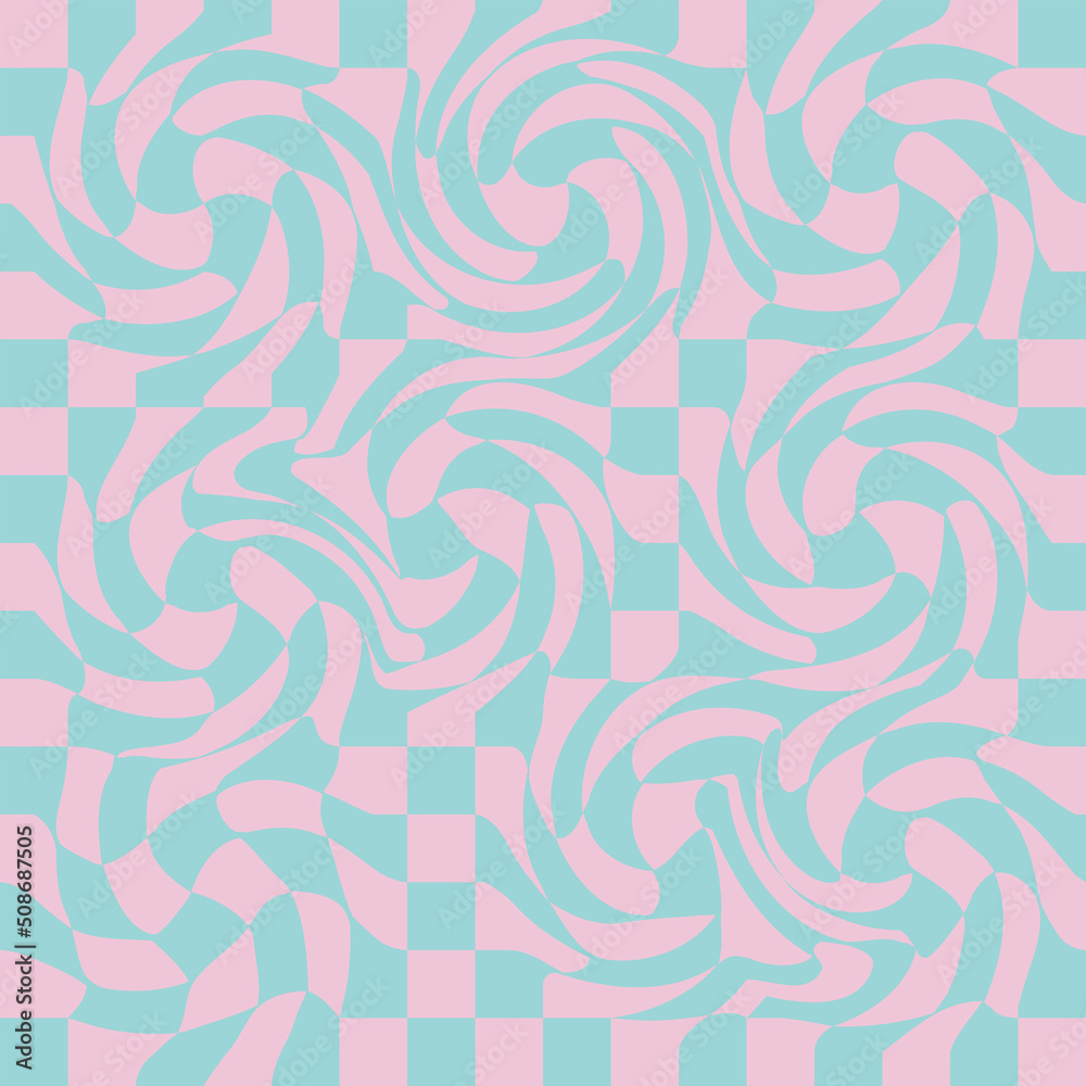 1970 Wavy Swirl Seamless Pattern in Orange and Pink Colors. Seventies Style, Groovy Background 1970 Wavy Swirl Seamless Pattern in Orange and Pink Colors. Seventies Style, Groovy Background