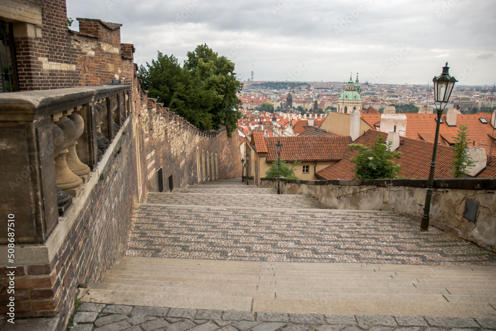 Stairs from Prague castle