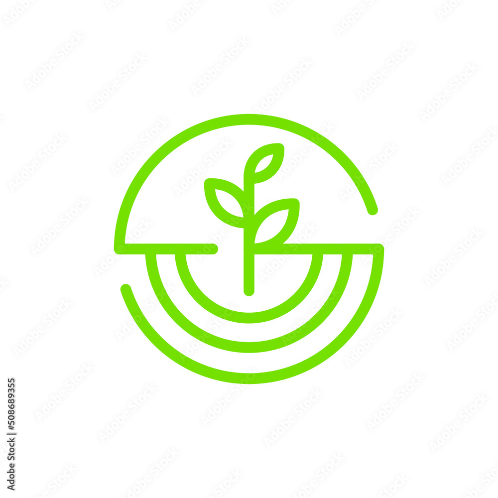 Obraz premium leaf with G logo