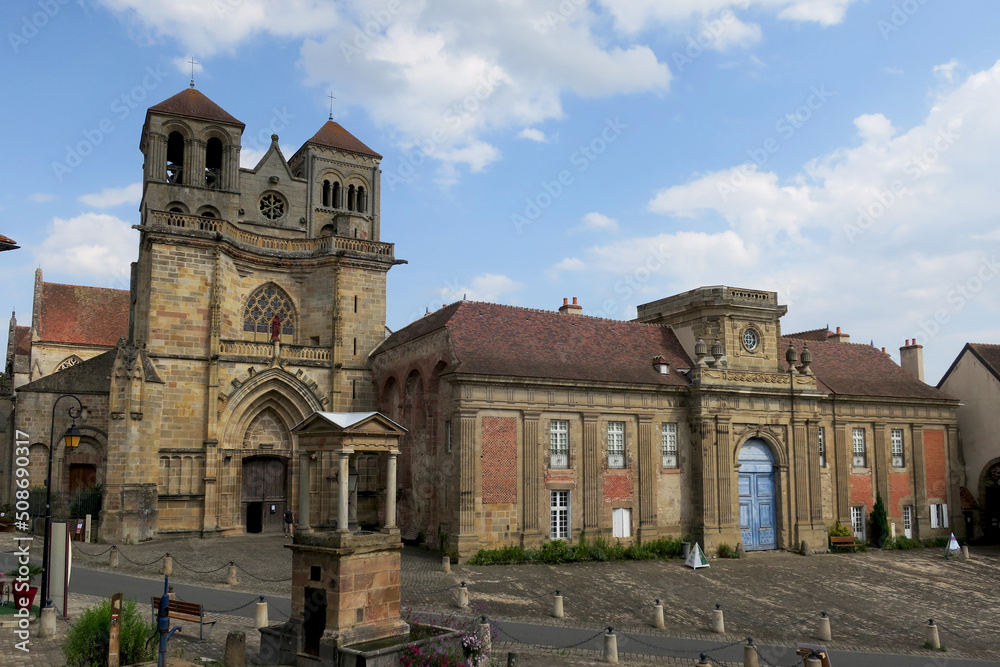 Souvigny and its abbey in Auvergne, France
