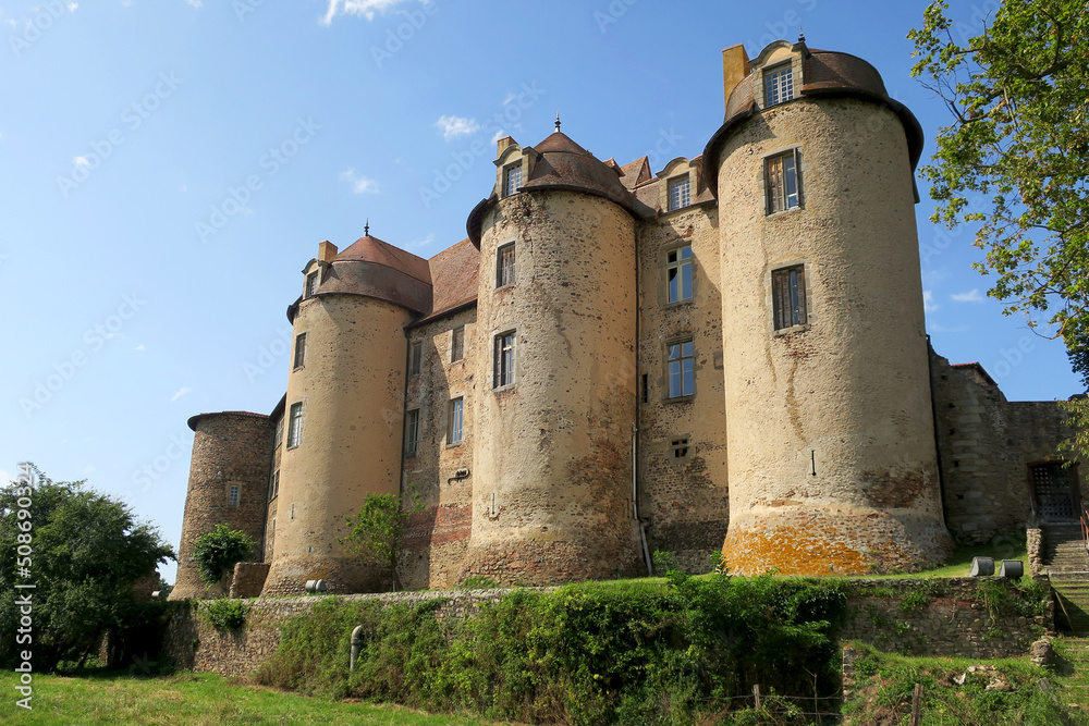 Pommiers abbey in the Loire department, France.