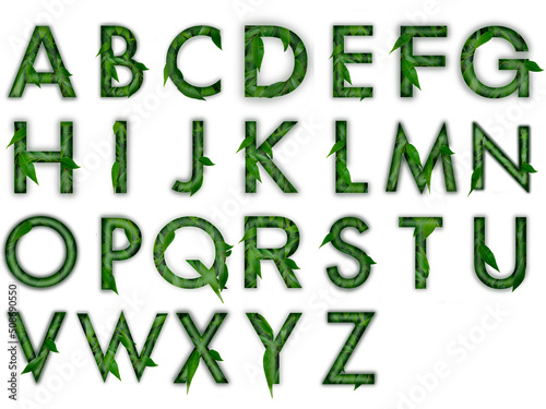 green grass alphabet