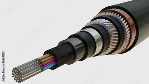 See cable with core black