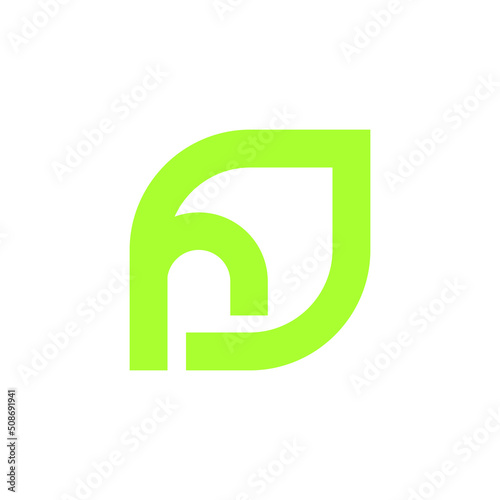 NP Leaf Logo Design 