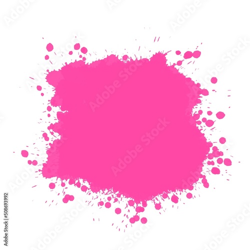 pink watercolor splashes