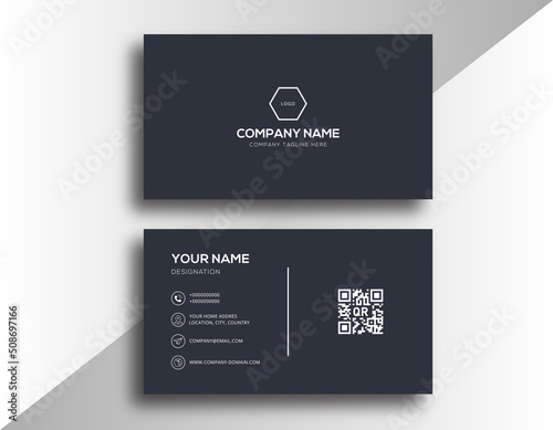 Business card design template  Clean professional business card template  visiting card  business card template.