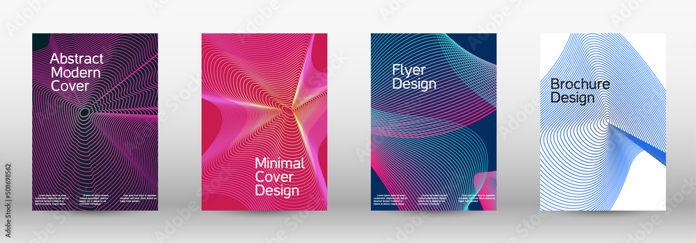 Artistic covers design. A set of modern abstract covers. Modern design template. Creative backgrounds from abstract lines to create a fashionable abstract cover, banner, poster, booklet. Artistic covers design. A set of modern abstract covers. Modern design template. Creative backgrounds from abstract lines to create a fashionable abstract cover, banner, poster, booklet.