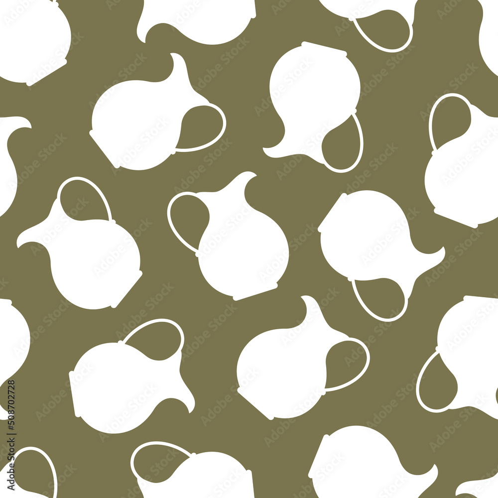 white jugs on a green background. vector. white jugs on a green background. vector.