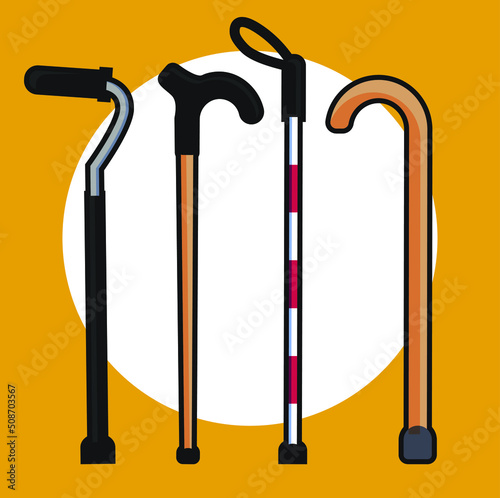 Vector de colección de bastones