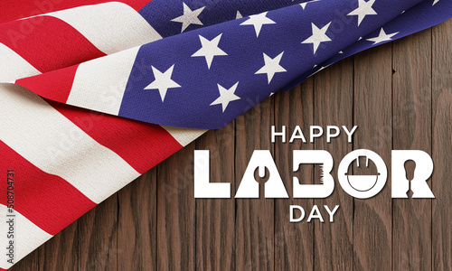 Labor Day in the United States of America is observed every year in September, to honor and recognize the American labor movement and their works and contributions. 3D Rendering