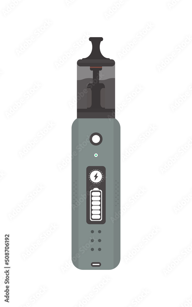 Isolated modern electronic cigarettes on a white background. Vape concept. Vector illustration. Isolated modern electronic cigarettes on a white background. Vape concept. Vector illustration.