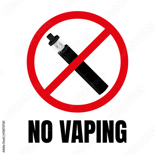 No Smoking No Vaping Prohibition Icon