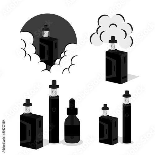 Electronic Cigarette Isolated Element Vaping Vape Elements for Vapor Bar and Vape Shop