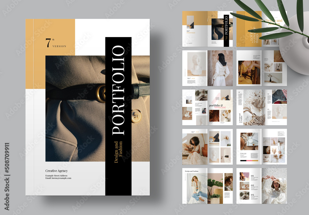 Fashion Portfolio Layout Stock Template | Adobe Stock fashion-portfolio-layout-stock-template-adobe-stock