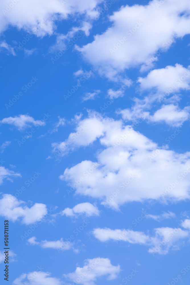 Cumulus cloud formations on a blue sky day Cumulus cloud formations on a blue sky day
