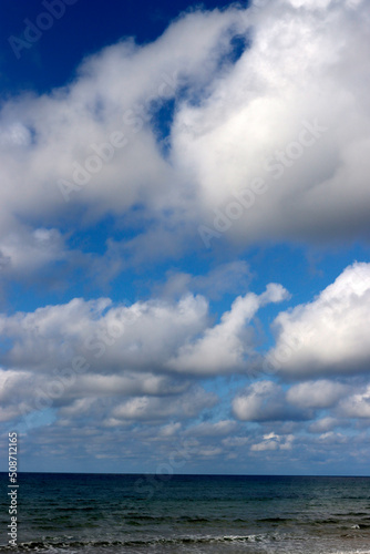 clouds over the sea