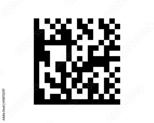 2D code pattern on isolated background. Code sample